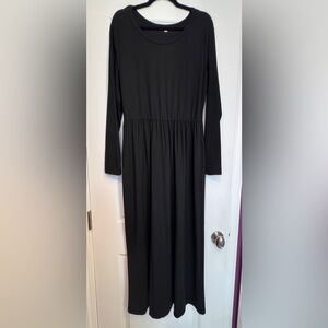Elegant Black Long Sleeve Dress